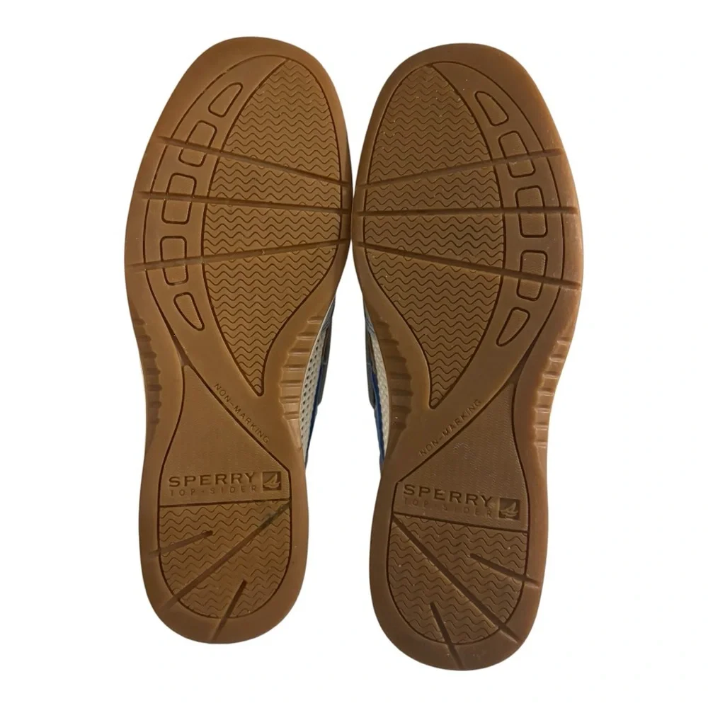 Sperry Topsider Leather Light Blue Preppy Nautical Old Money Boat Casual Shoe 6 - Picture 12 of 12